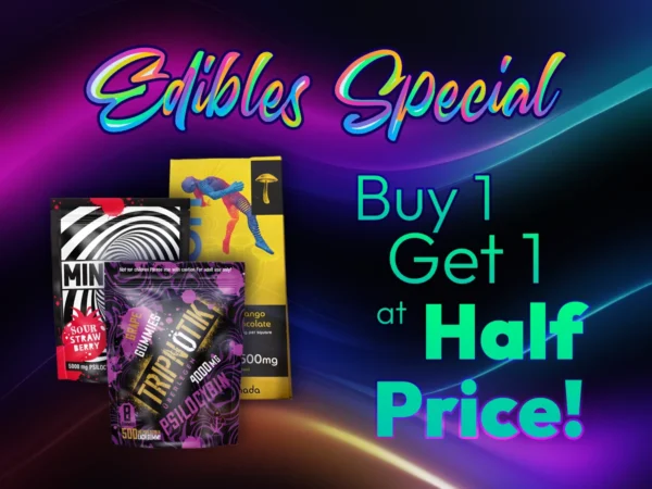 Edibles special offer: Buy one get one half price. | Mush.City