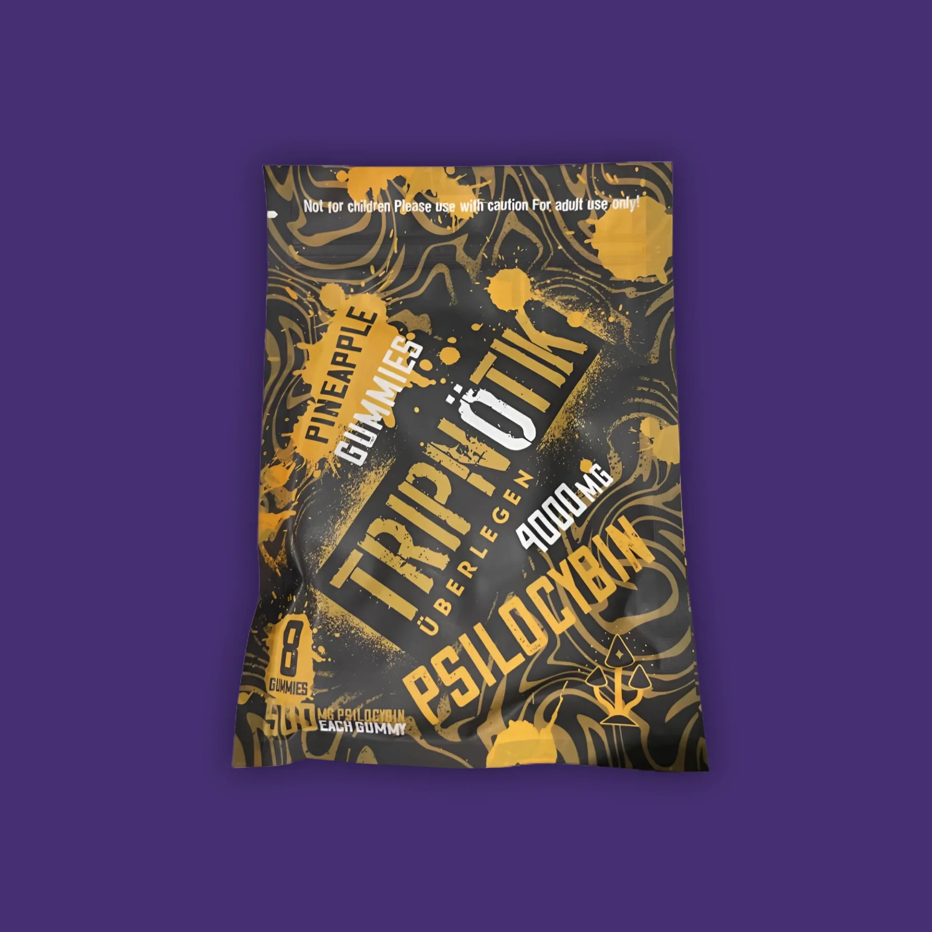 A Tripnotik Pineapple Gummies package. | Mush.City