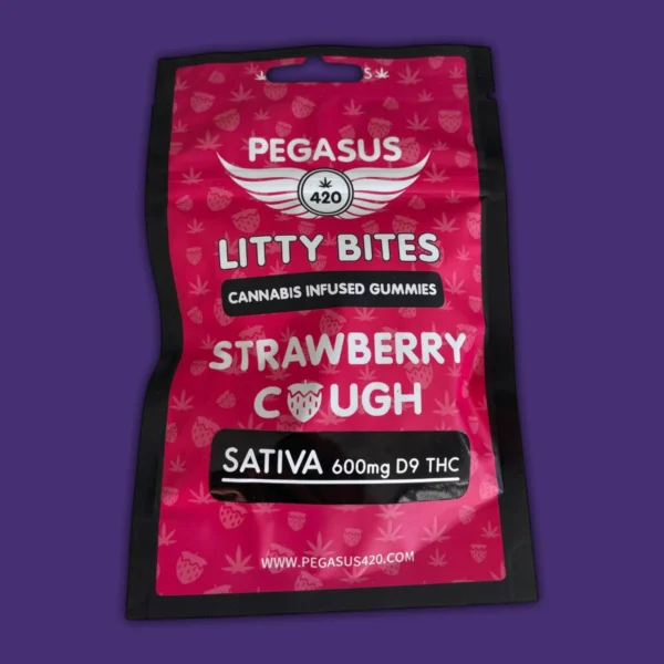 Pegasus 420 Litty Bites Strawberry Cough 01