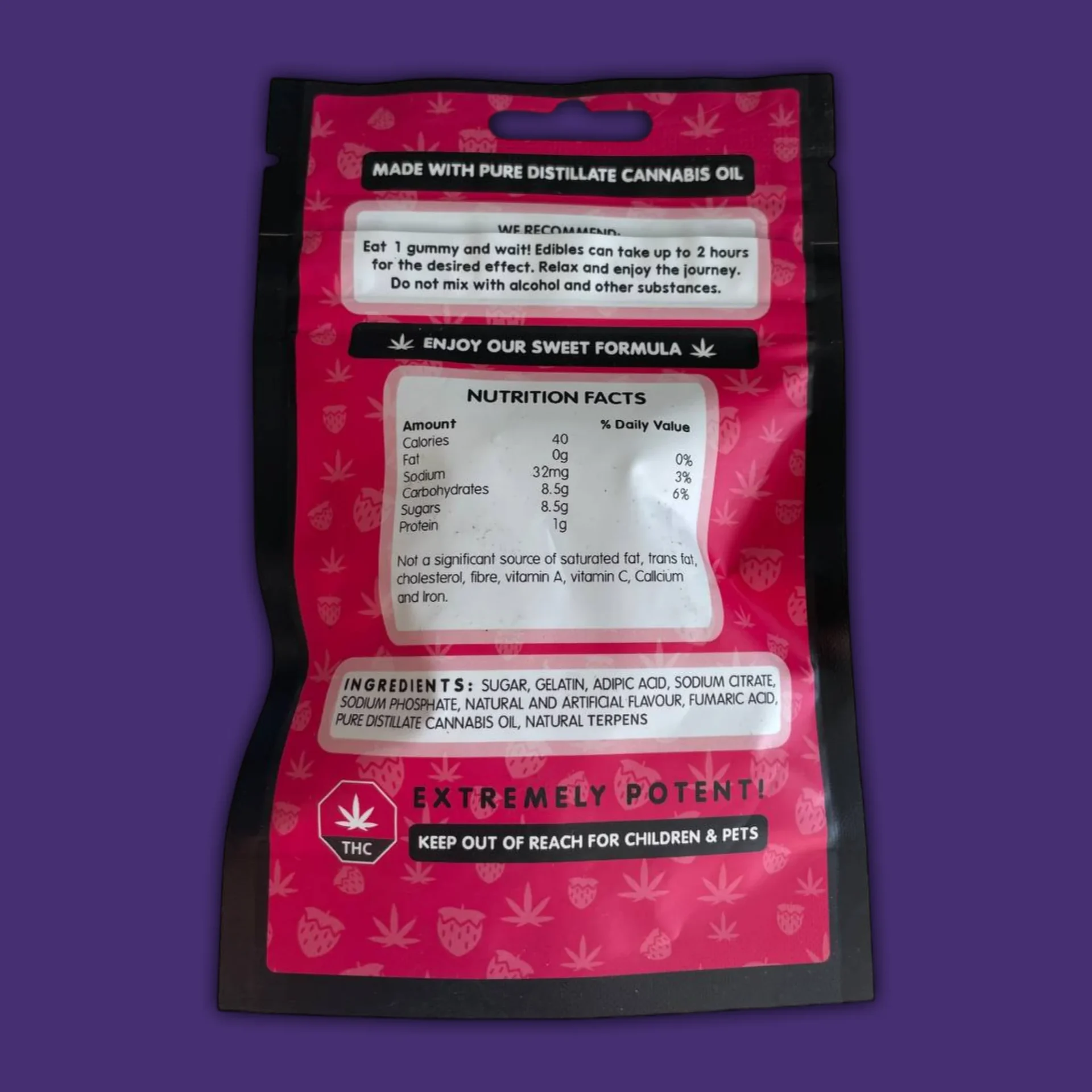 Pegasus 420 Litty Bites Strawberry Cough 02